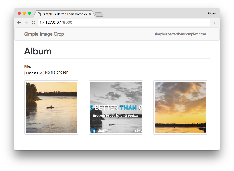 Image Cropping Album